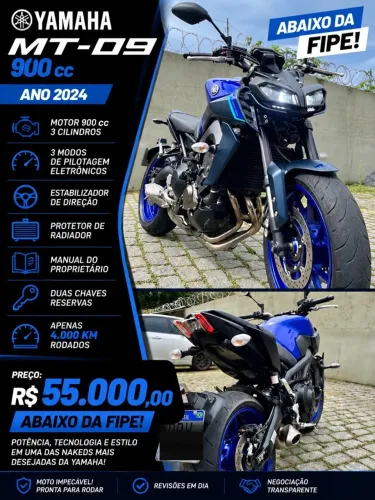 Yamaha MT09 + Nova do OLX