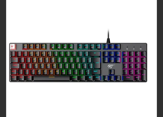 Teclado gamer mecânico HAVIT switch Blue