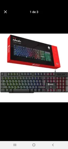 Teclado Gamer Pro Semi Mecânico Iluminado EG-206RB Evolut- NOVO
