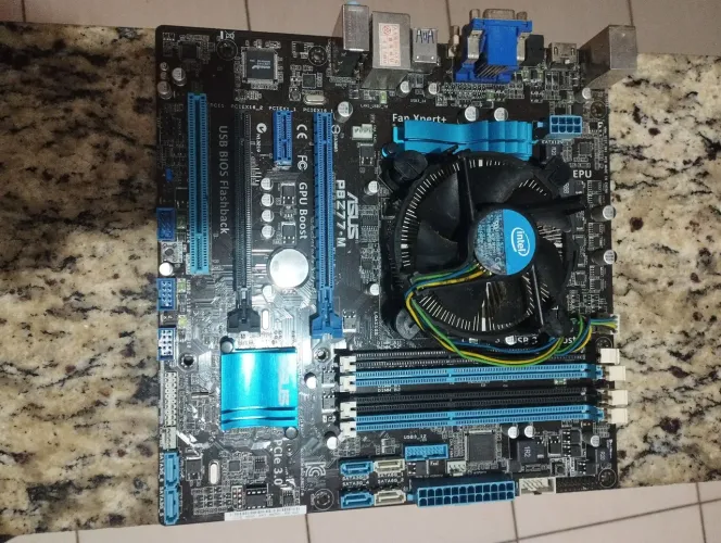 Kit ASUS P8Z77-M + Intel Core i7-2600K + cooler Intel