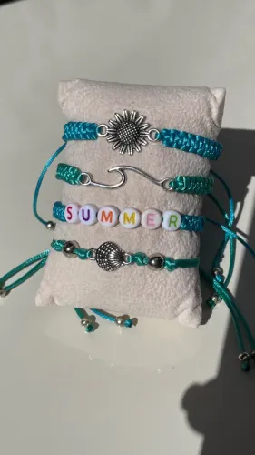 Kit pulseira macrame