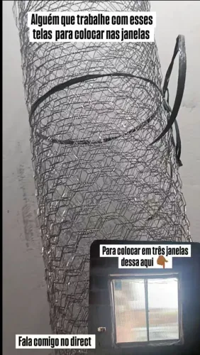 Para colocar tela em janelas