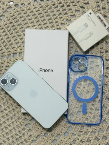 iPhone 15 128GB Azul - Excelente Estado + Cabo e Caixa