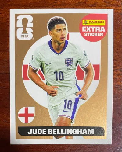 Figurinha Extra Bronze Jude Bellingham - Panini Copa do Mundo 2026