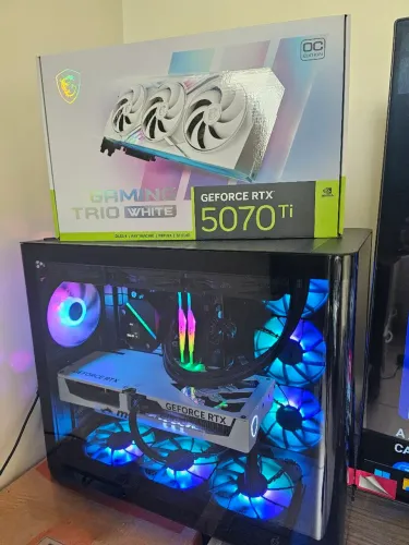 PC GAMER RTX 5070 TI, 32GB DDR5, I5 14600K, 2TB HD SSD M2, FONTE 1050W, WALTER COOLER ASUS
