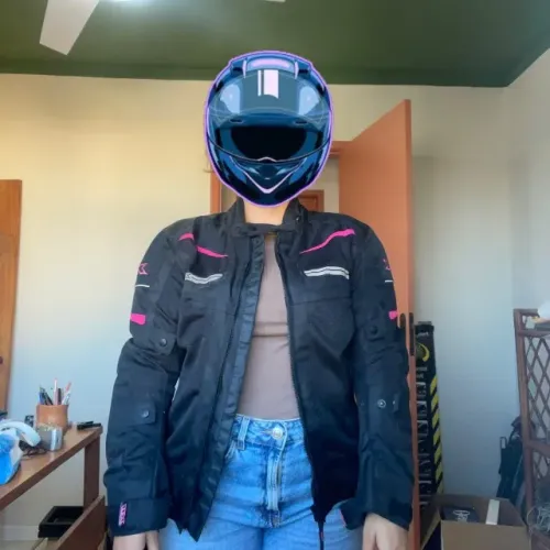 jaqueta motociclista preta m