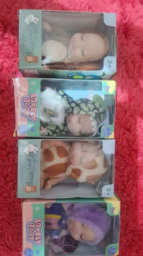 Boneca kit 4 reborn mini Sleep baby 12cm doll lovely