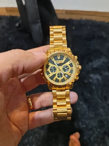 Relógio Dourado Nibosa