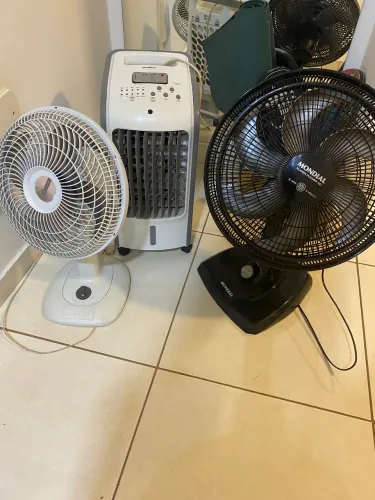 Climatizador Britânia + 2 Ventiladores (Mondial e Mallory)