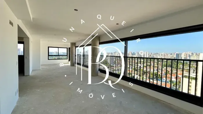 Apartamento à venda no Brooklin com 133 m², 3 suítes, 2 vagas demarcadas e hall social pri