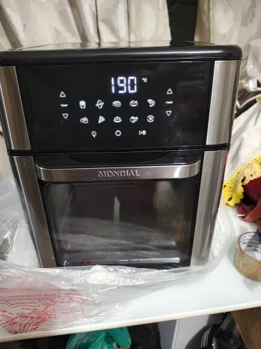 Fritadeira Air Fryer Forno Oven Mondial 12L Digital (Preto/Inox) - AFON-12L-BI