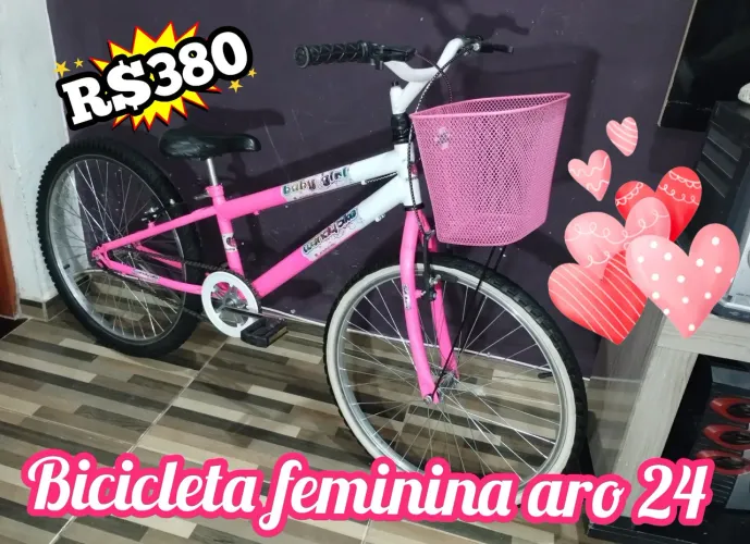 Bicicleta feminina aro 24
