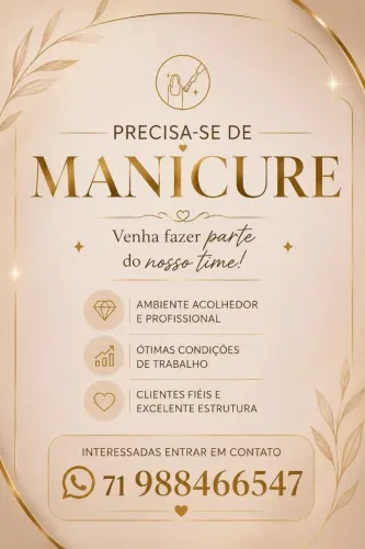 Vaga para manicure