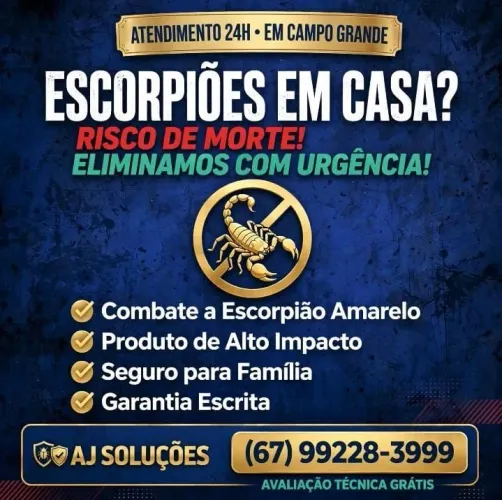Dedetização de escorpiões
