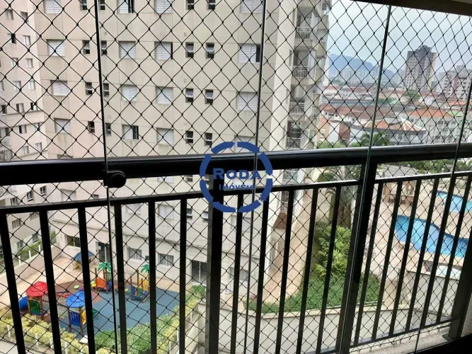 Apartamento para aluguel em Santos (Marapé) com 2 dorms, 1 suíte e porcelanato
