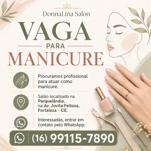 Vaga para Manicure