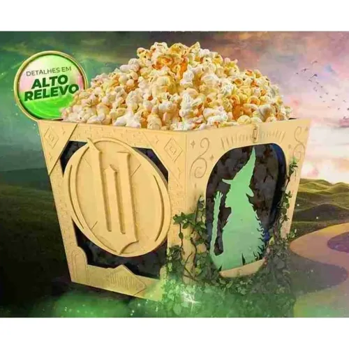 Balde de pipoca do Filme Wicked lacrado Disney