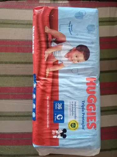 Fralda Huggies tripla proteção G 36u