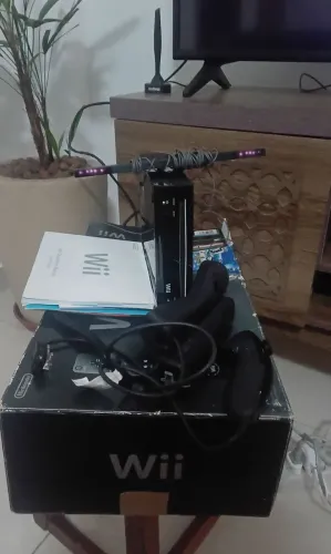 Nintendo Wii preto c/ caixa leia toda a descricao