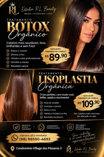 Cabelos com um liso de arrasar