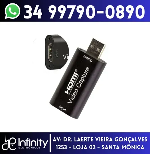 Placa de Captura de Vídeo Hdmi Usb