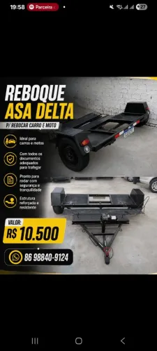 Reboque p carro e moto