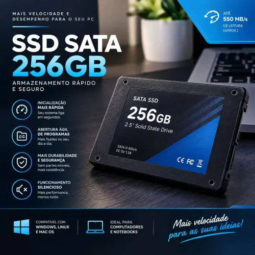 SSD SATA 256gb