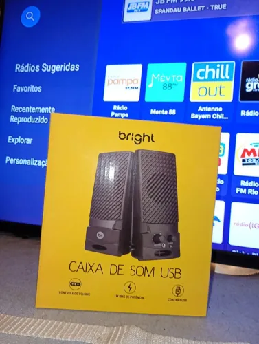Caixa de som USB para TV, Notebook ou PC / R$ 40,00