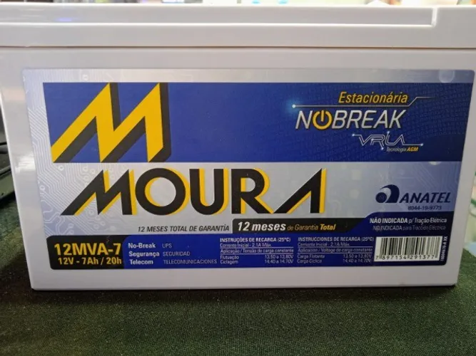 Nobreak Bateria Moura 12v 7ah / 20h