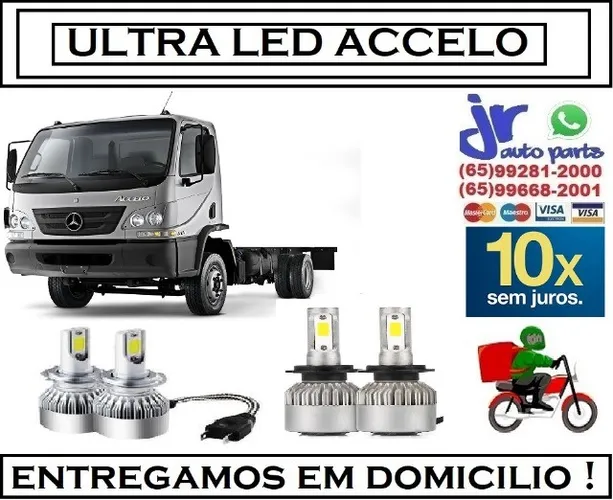 Lampada Ultra LED (Alta e Baixa)Accelo 6000K 12V 24V