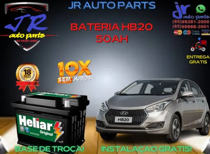 Bateria Heliar 50Ah Hb20 