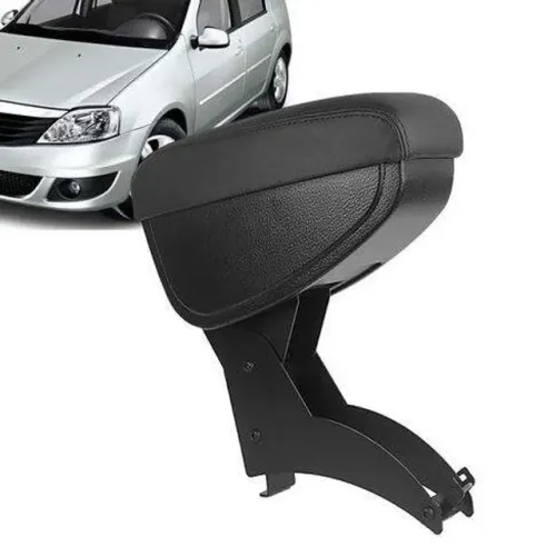 Apoio de Braço Renault Logan / Sandero 2007 - Preto C/ Linha Prata - N600703