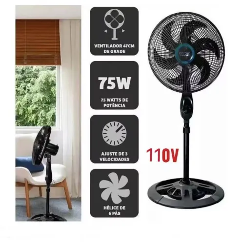 Ventilador Doméstico de Coluna para sua Casa.