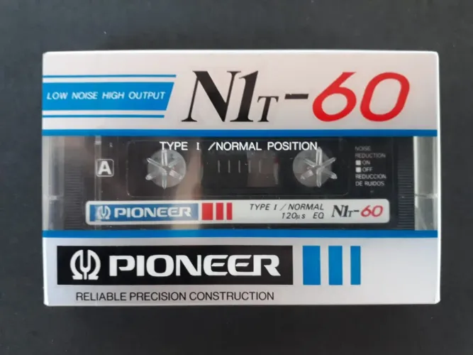 Fita cassete k7 Pioneer N1t 60 virgens