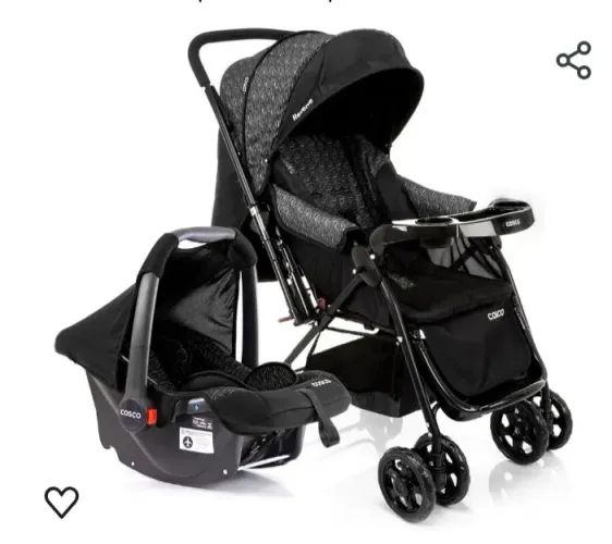 1Carrinho de bebe + 1baby conforto