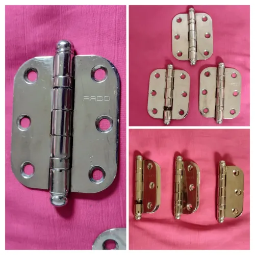 3 Dobradiças Inox Pado bem conservada