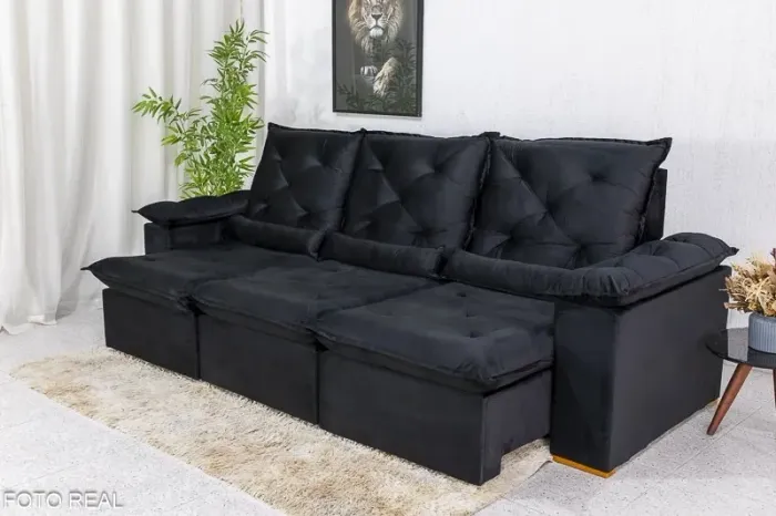 Sofá Retrátil Reclinável 2.70m Rio rf554