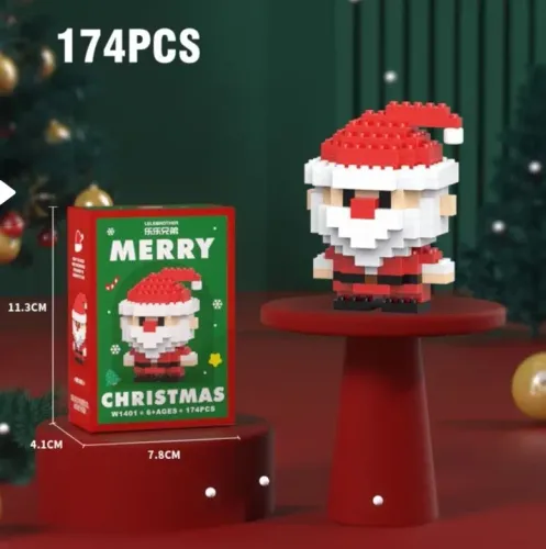 Mini blocos de Natal Papai Noel - 174 Peças