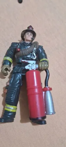 Antigo Boneco Bombeiro ChapMei. Tam.:10cm