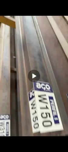 Perfil I/W 6" 2,45m x 8cm (primeira alma 5,89mm)