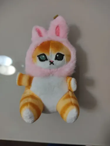Pingente Gato Coelho de pelúcia