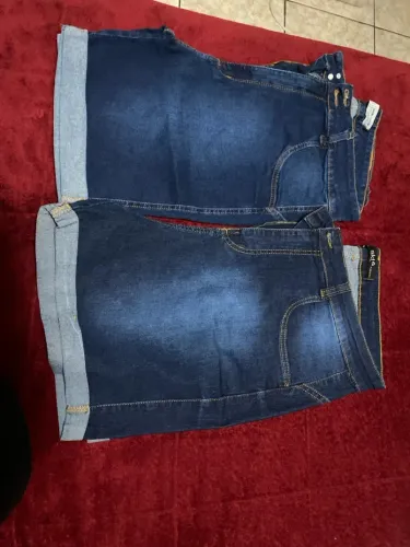 Shorts Jeans Femininos com Barra Dobrada