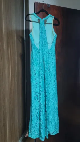 Vestido de festa longo azul  thifany