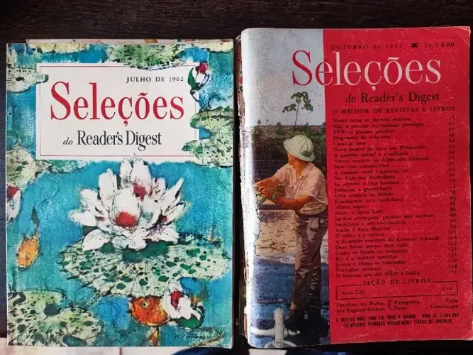 Antigas Revista Seleções 1950 - 51-52-54-56-62