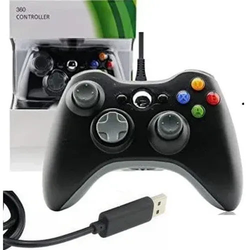 Controle Usb Com Fio Para Xbox 360 Joystick Computador, Notebook