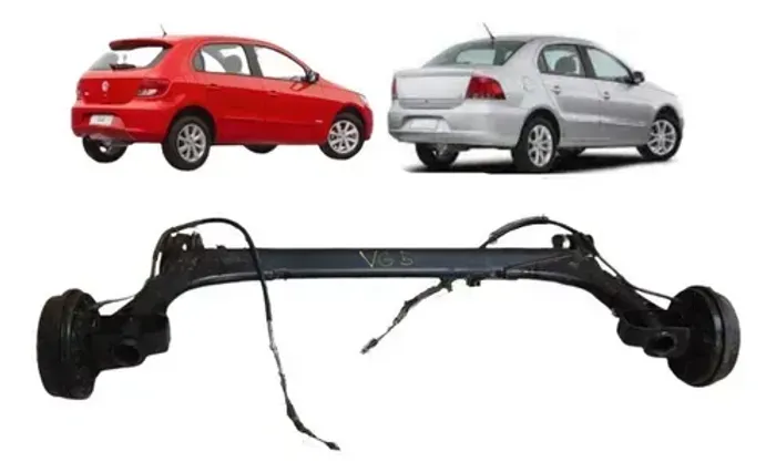 Eixo traseiro para Gol, Voyage G5, G6 Sem ABS 