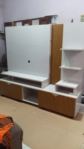 Estante 2.10 Cm Largura Para Tv De Até 55 Polegadas C/Detalhe Ripado Em 3d - Em Oferta 