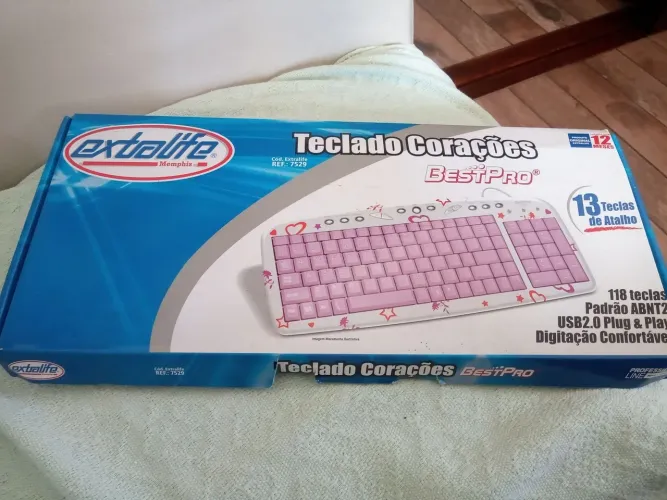 Teclado Corações Best Pro