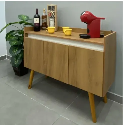 Buffet 3 Portas Gold 1,10 CM  -  Pronta Entrega 