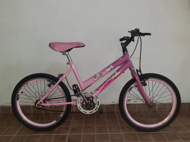 Bicicleta Infantil Princesa Rosa Aro 20